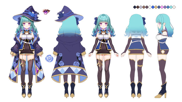 Ref sheet for Outfit 1